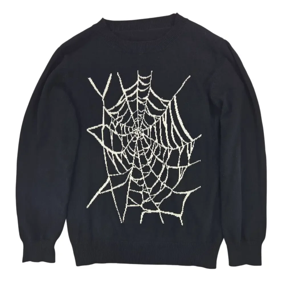 Straight to Hell | Spider Web Knit Sweater